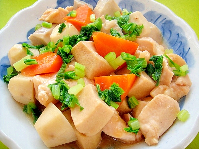 里芋と高野豆腐鶏むね肉の煮物 レシピ 作り方 By Mint74 楽天レシピ