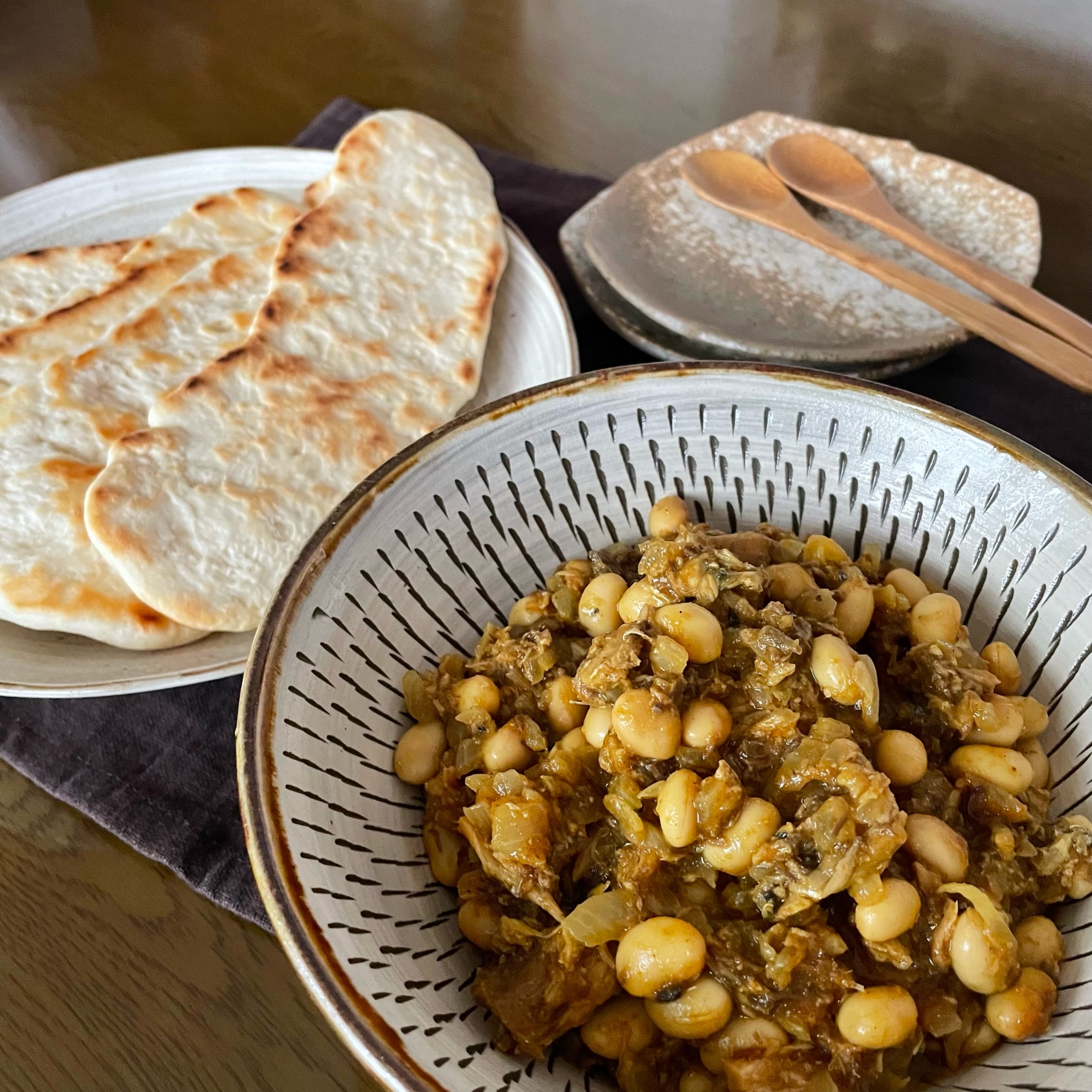 簡単！サバ缶と大豆のドライカレー
