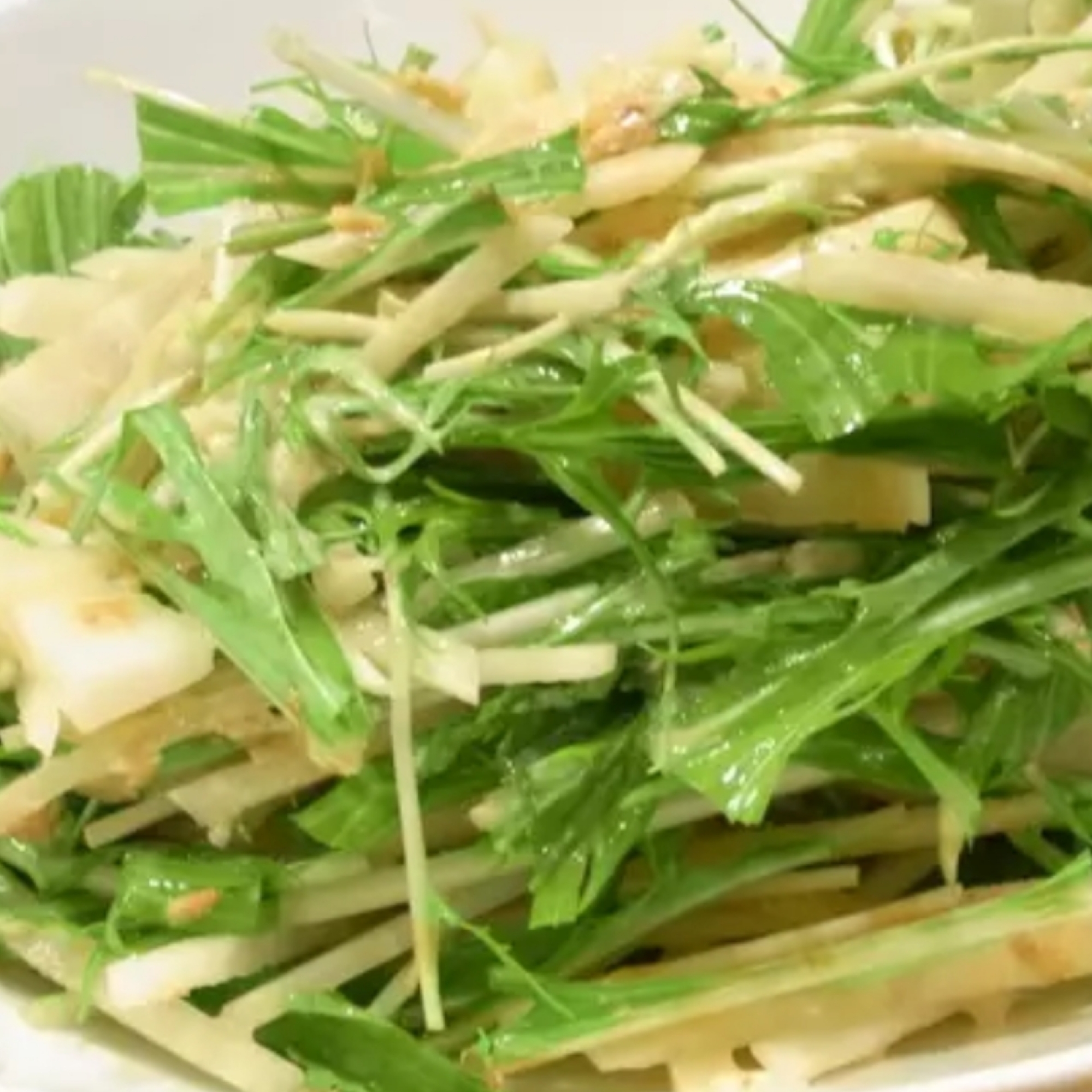 水菜と大根のサラダ