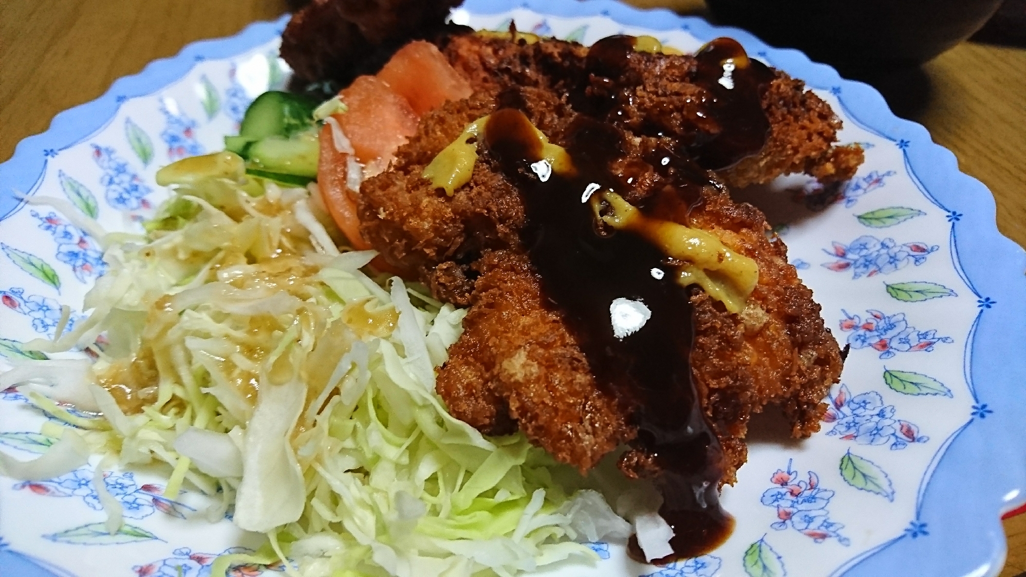 胸肉で簡単チキンカツ