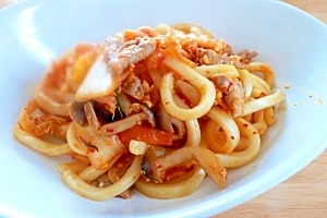 豚キムチうどん