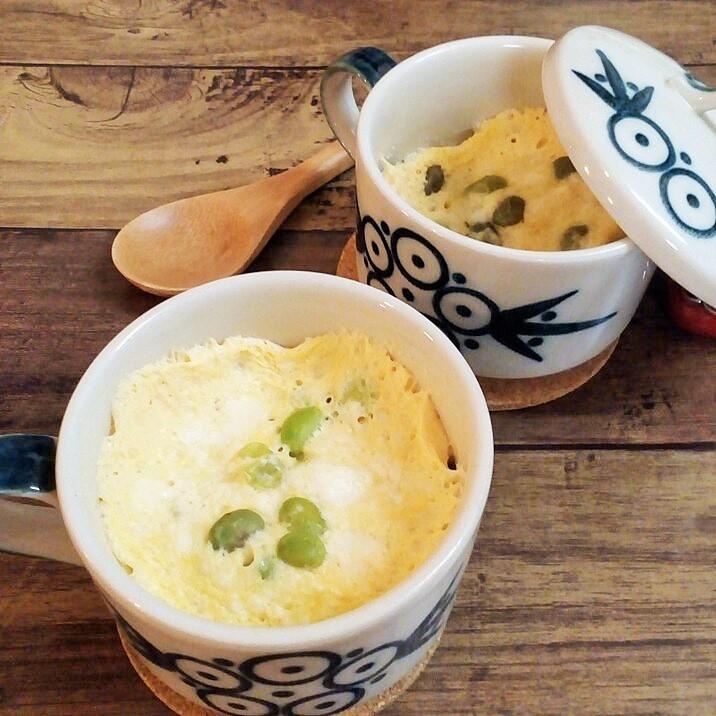 枝豆たっぷり豆腐蒸し