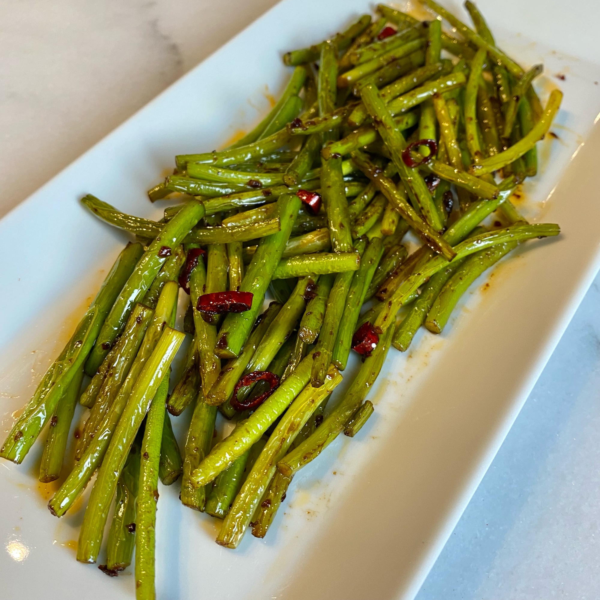 主夫がつくるにんにくの芽のピリ辛炒め おつまみに