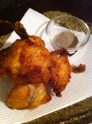 贅沢に!ふぐの唐揚げ