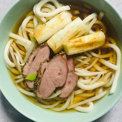 スモーク鴨で鴨南蛮うどん