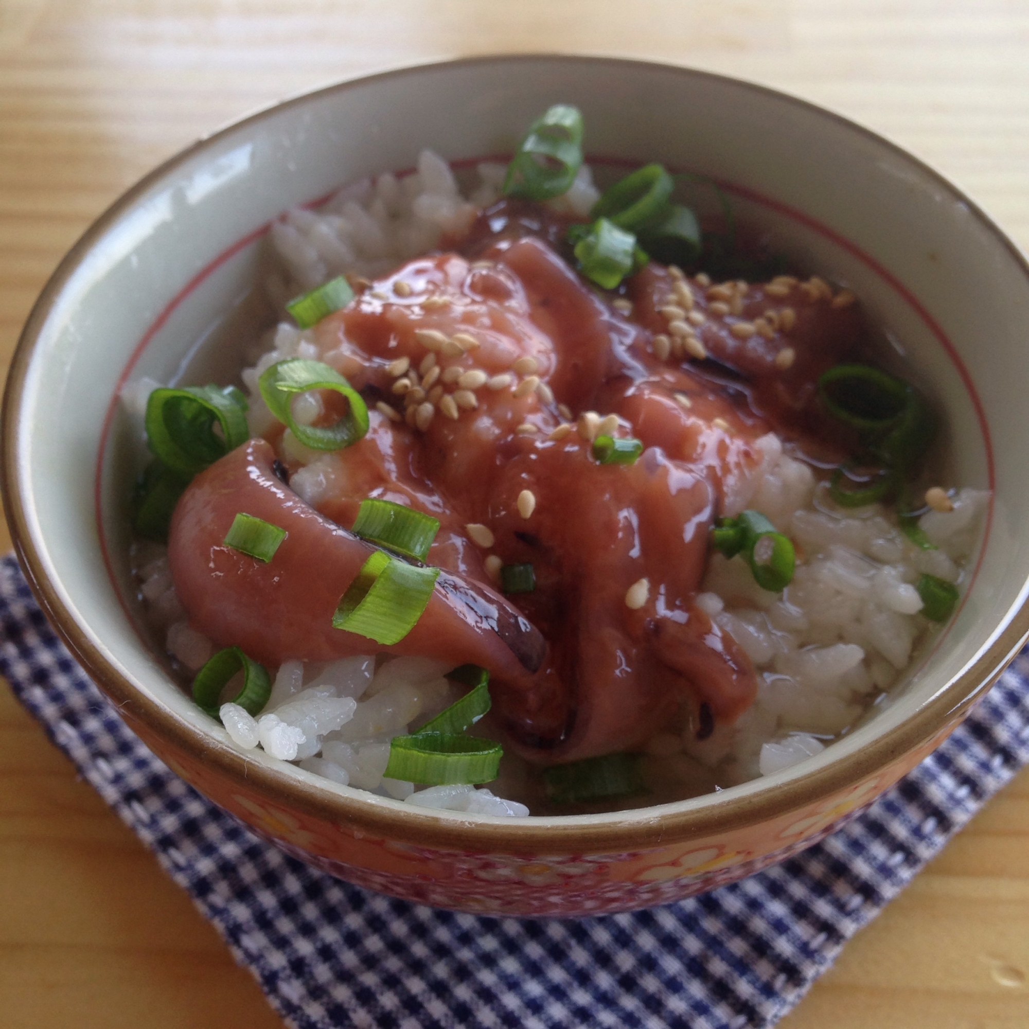 イカの塩辛deお茶漬け♪