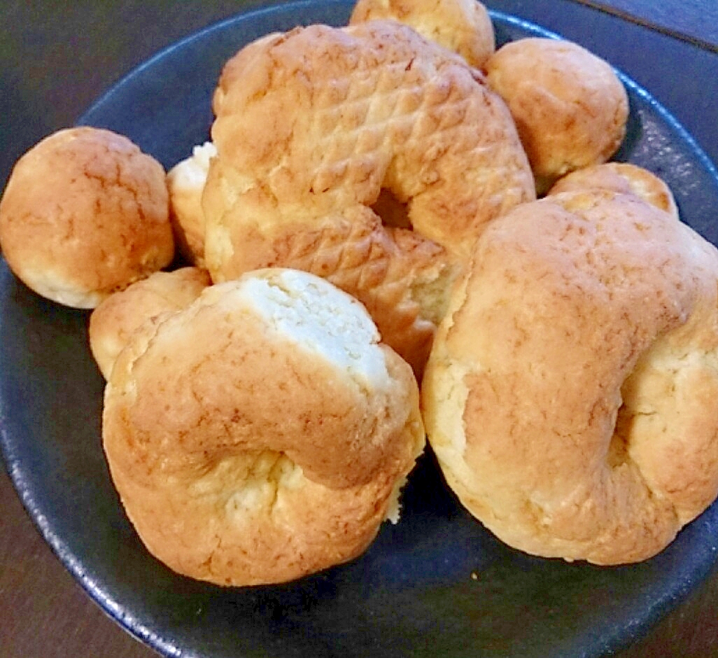 子どものおやつ★ノンフライヤーで簡単焼きドーナッツ