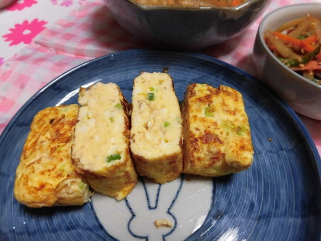 ふわふわ豆腐入り厚焼き卵