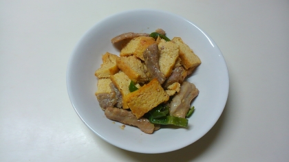 厚揚げで、かさ増し～♪お財布に優しく、お腹大満足のレシピ～♪(^ー^)　とっても美味しかったですっ♪ご馳走様でしたぁ～♪