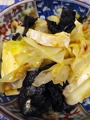 カマンキャベツ海苔の辛子醤油