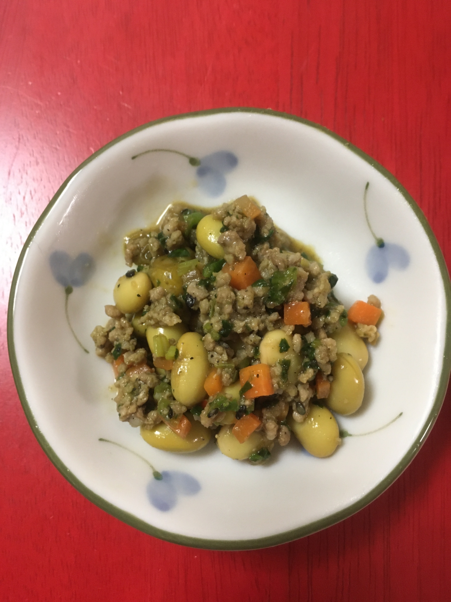 おかわり必至 青大豆の肉味噌 坦々風