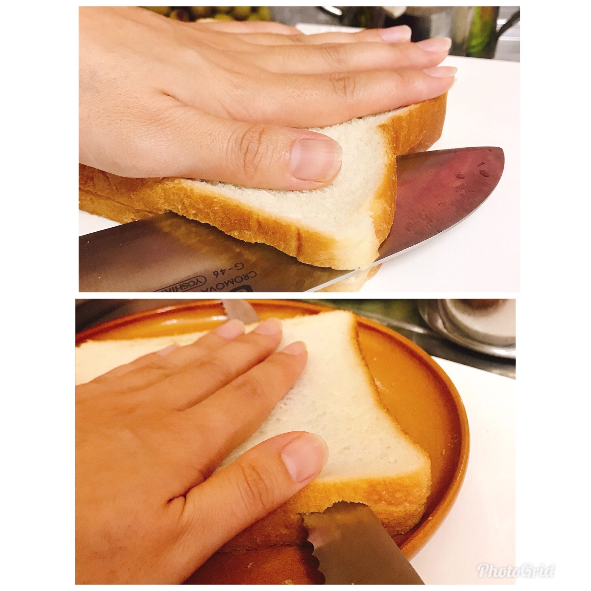 食パンの切り方 スライス方法 サンドイッチ用など レシピ 作り方 By ムッカリーナ 楽天レシピ