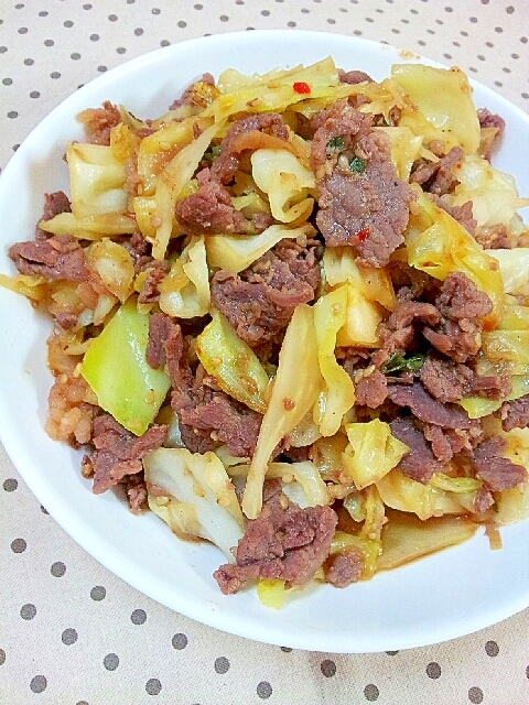 コストコのプルコギで✿キャベツのピリ辛炒め❤