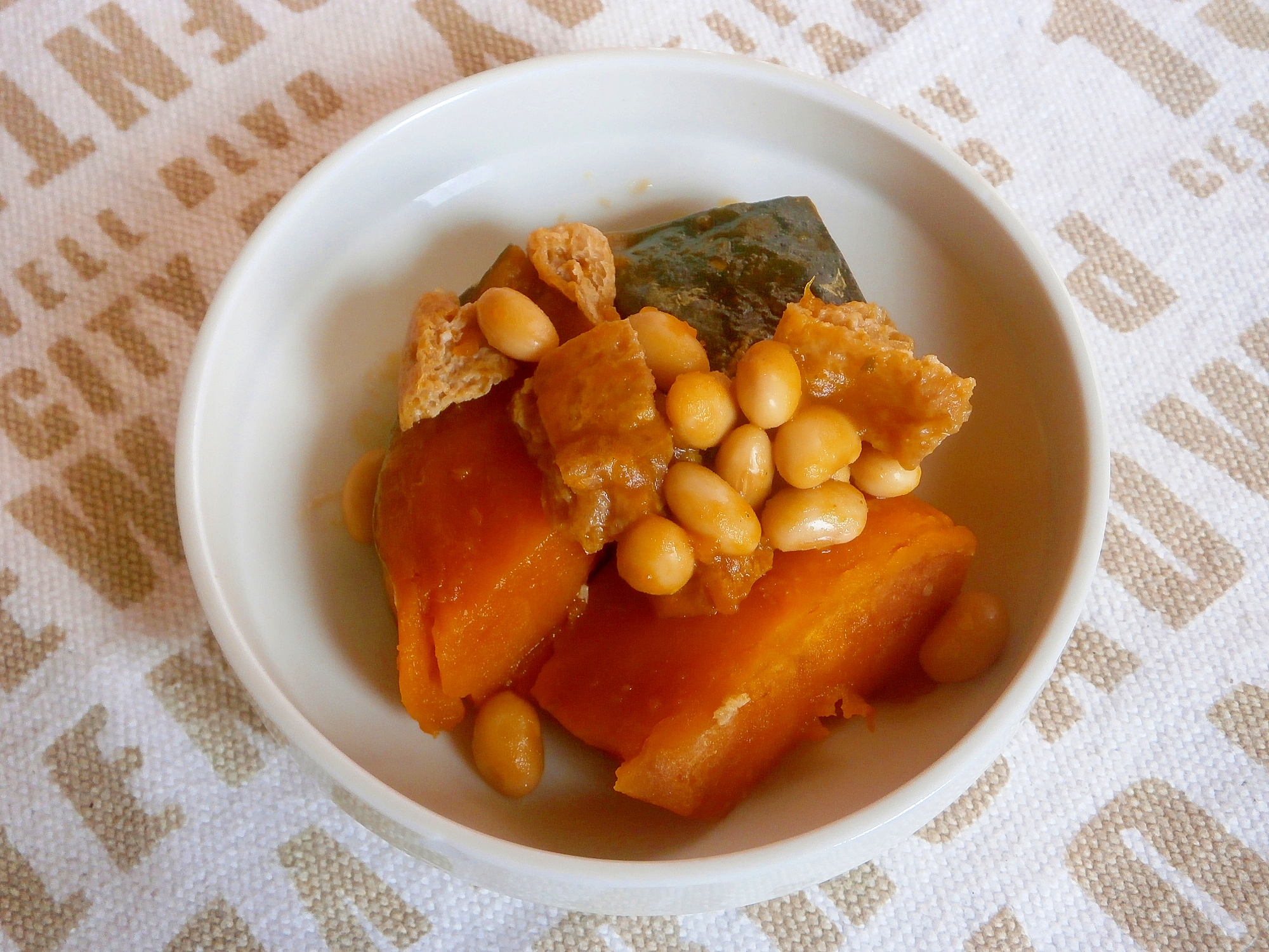 かぼちゃ・大豆の煮物