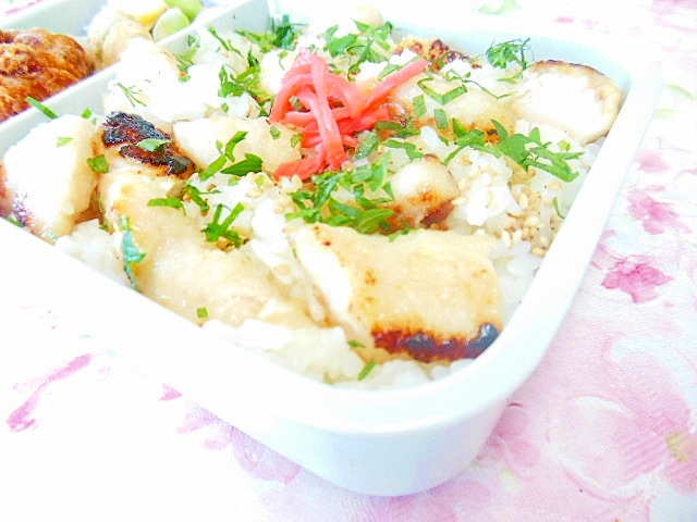 すし飯ｄｅ❤ささみ生姜焼きと大葉の混ぜご飯❤