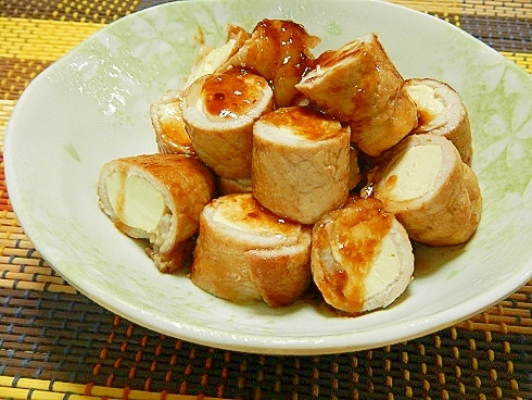 豆腐の豚ロール・スタミナ焼き