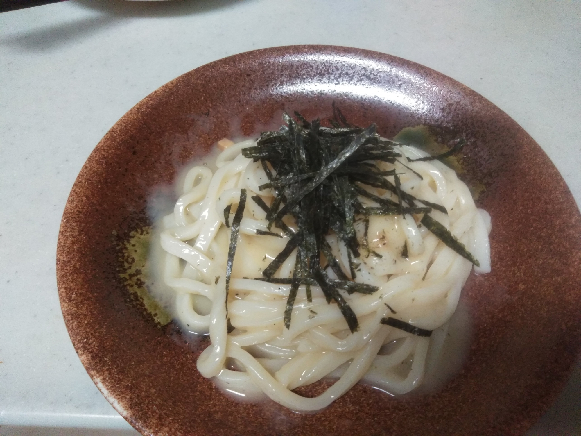 クリームソースのうどん