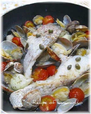 塩麹で旨みup 鯛とあさりのアクアパッツァ レシピ 作り方 By はなまる子 楽天レシピ 塩麹で旨みup 鯛とあさりのアクアパッツァ レシピ 作り方 By はなまる子 楽天レシピ