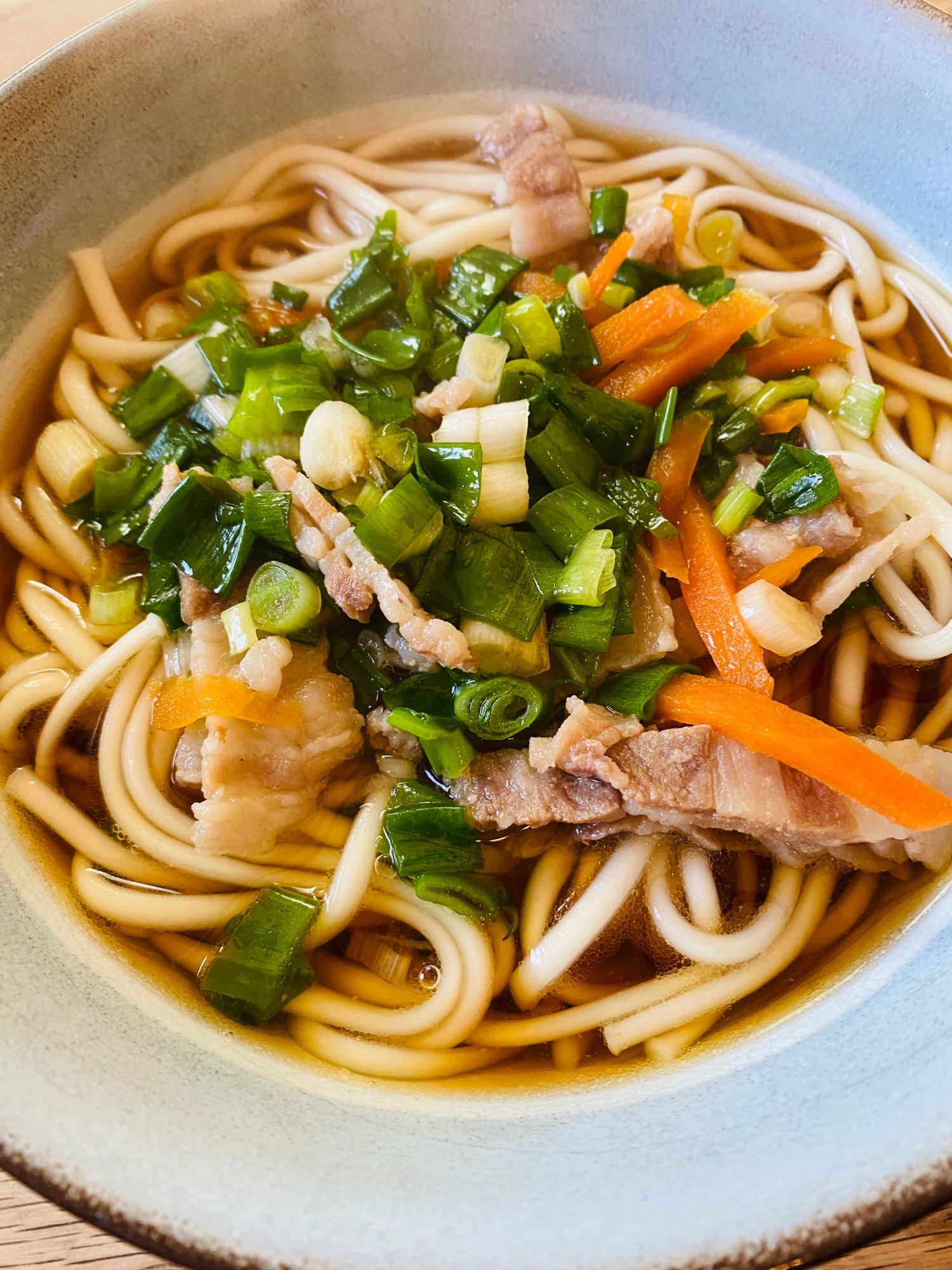 たっぷり小ネギと豚バラのあったかうどん レシピ 作り方 By Kimuキッチン O 楽天レシピ