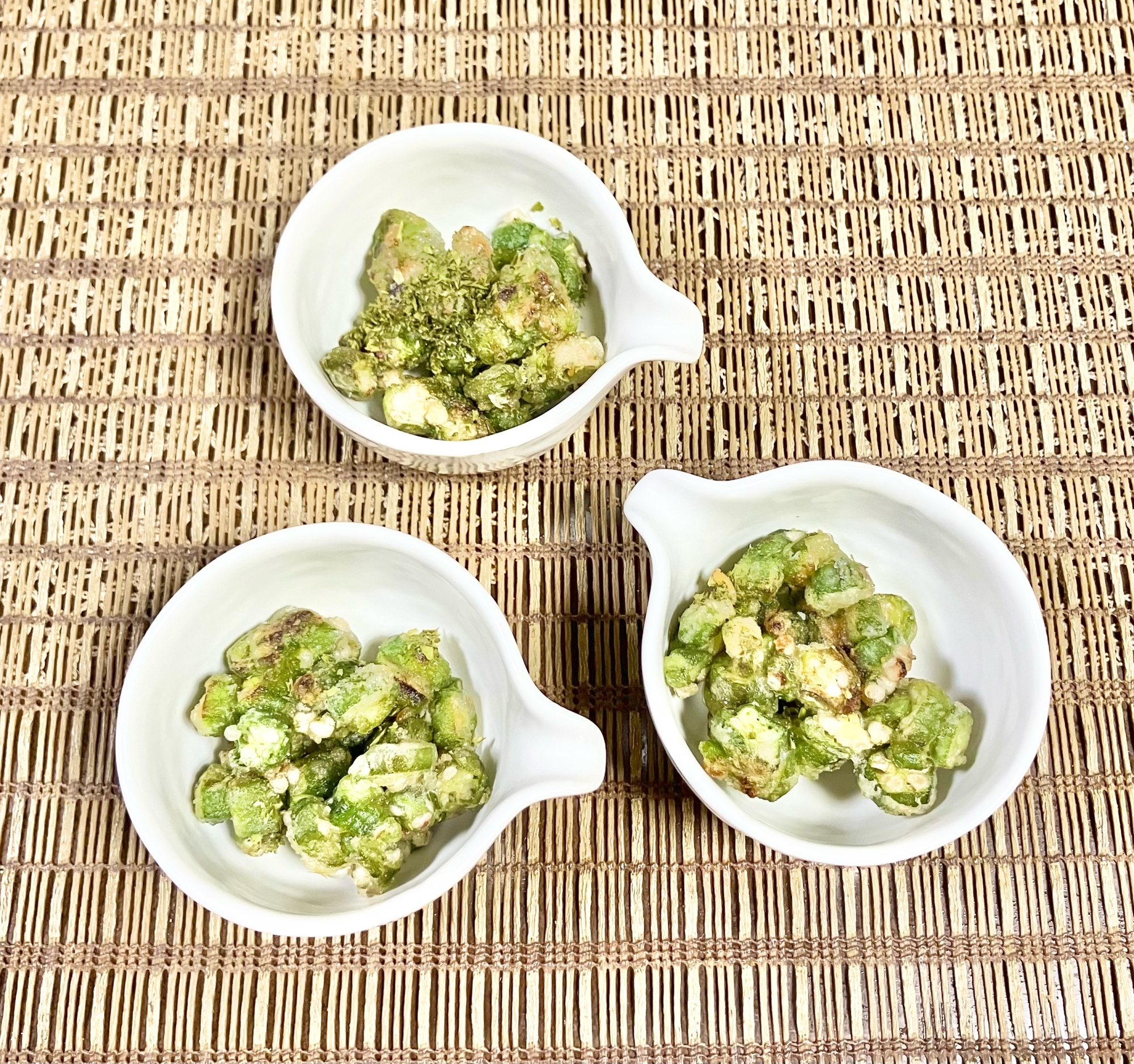 簡単☆オクラの青のり唐揚げ