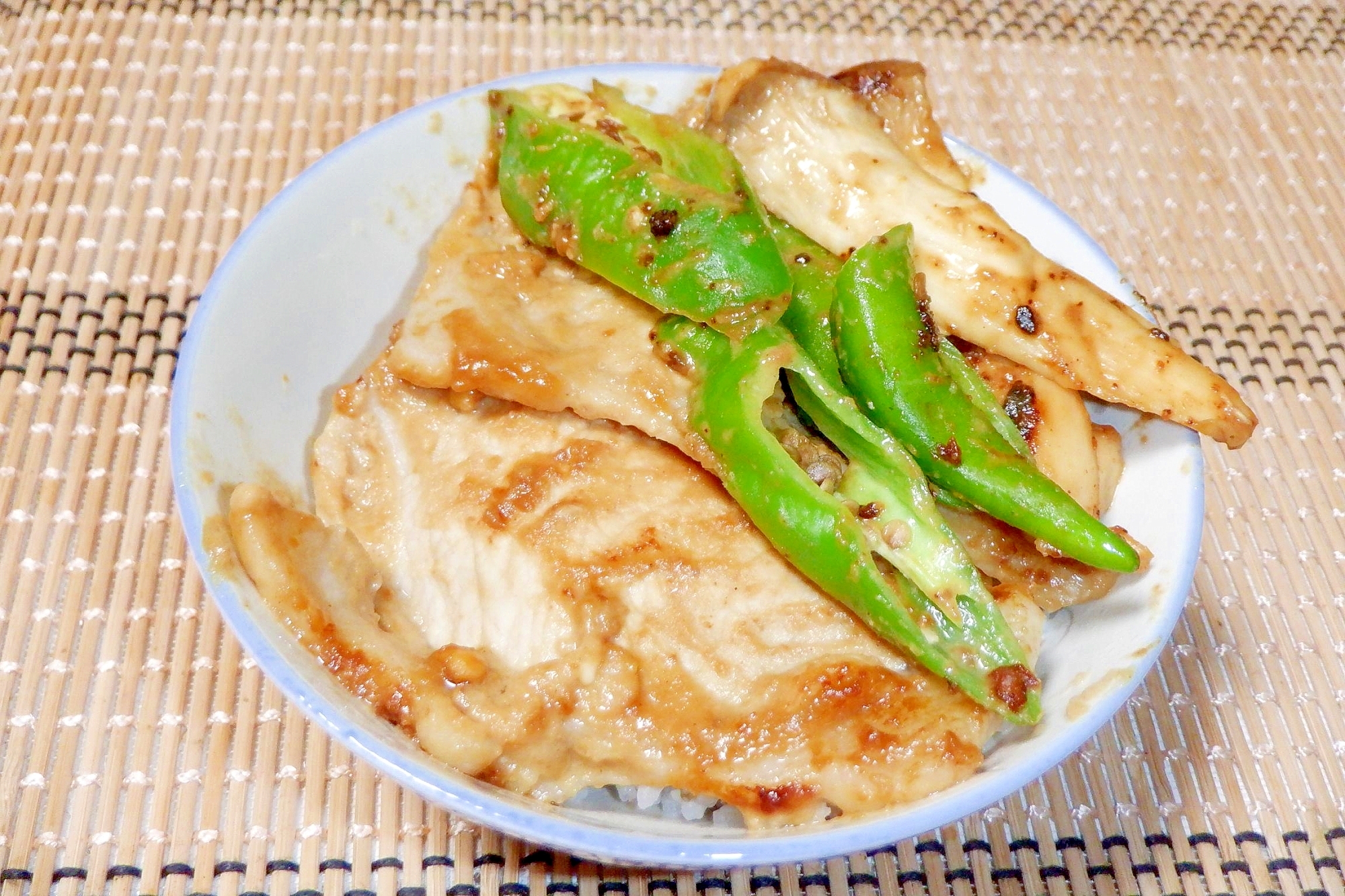 簡単♪コク旨♪豚のスタミナ味噌漬け丼