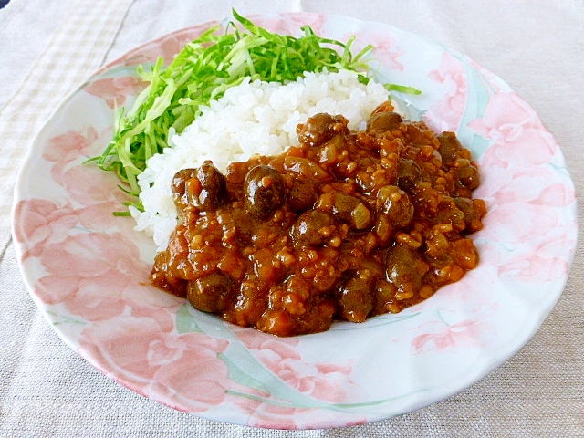 むかごとひき肉のカレー