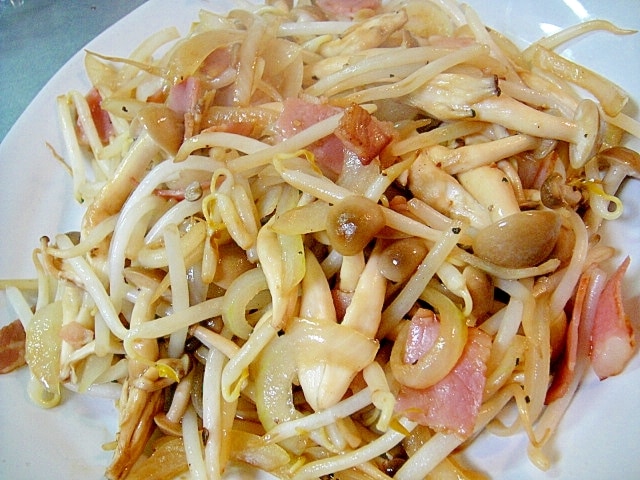 しめじともやしのソース炒め レシピ・作り方 by mint✩（返レポお休み