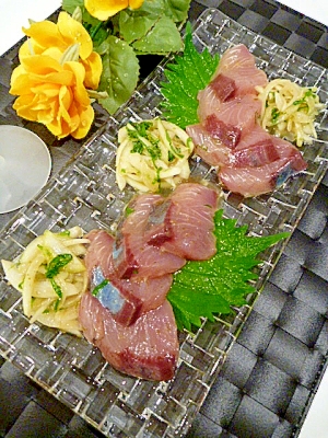ゆず胡椒でサッパリ☆いさきのカルパッチョ