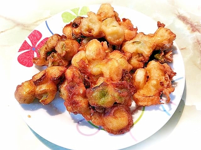 岐阜県郷土料理！ネギ味噌天ぷら♪