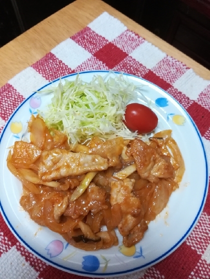 昆布つゆで☆ポークチャップ