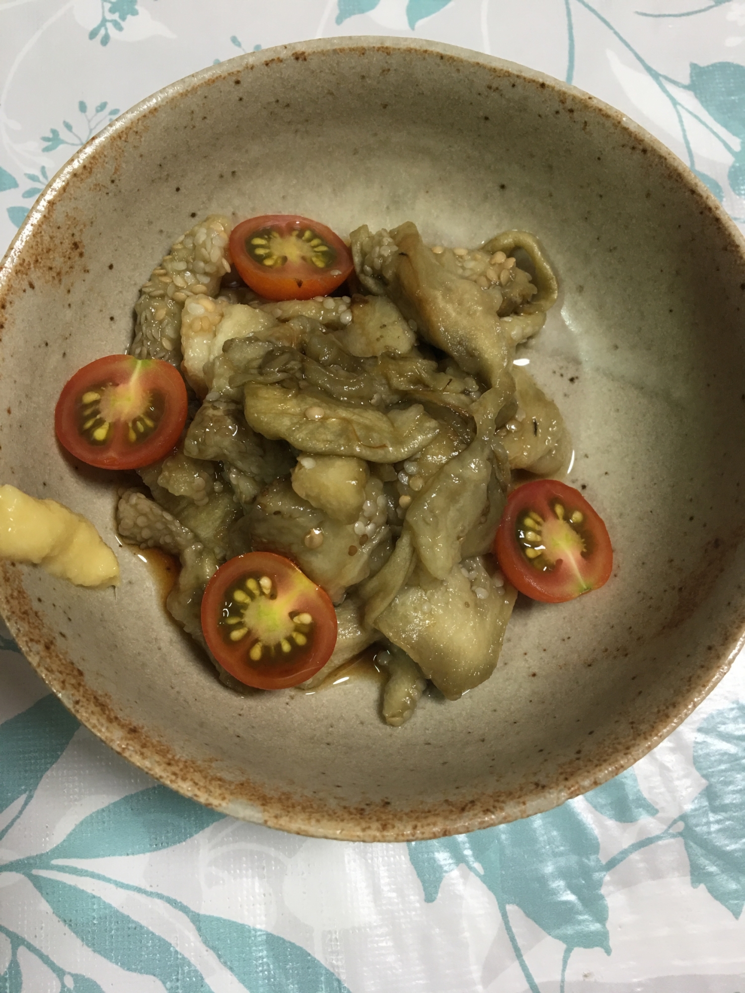 ミニトマト添え(*^^*)焼きなす☆