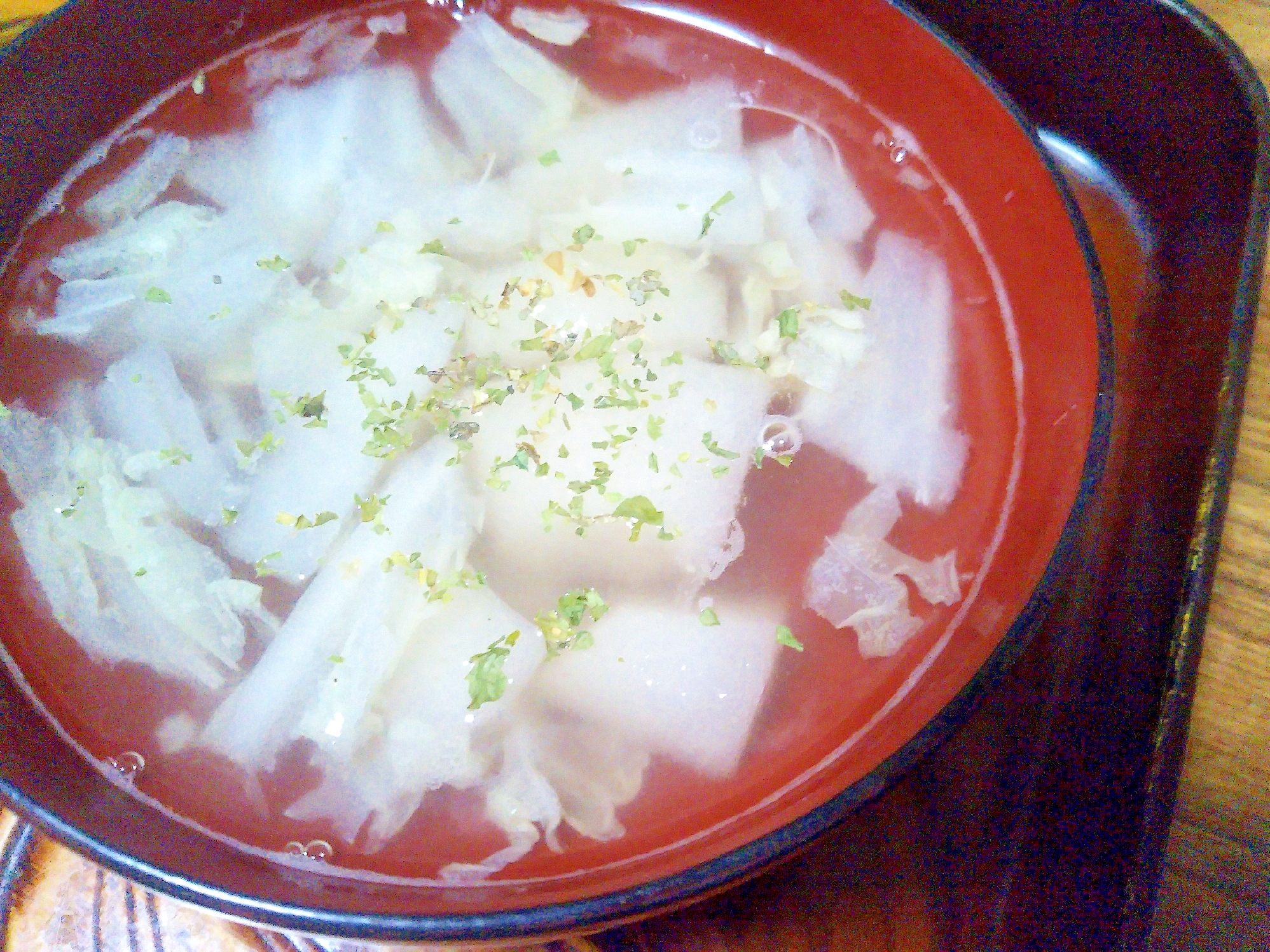 梨&白菜のコンソメスープ