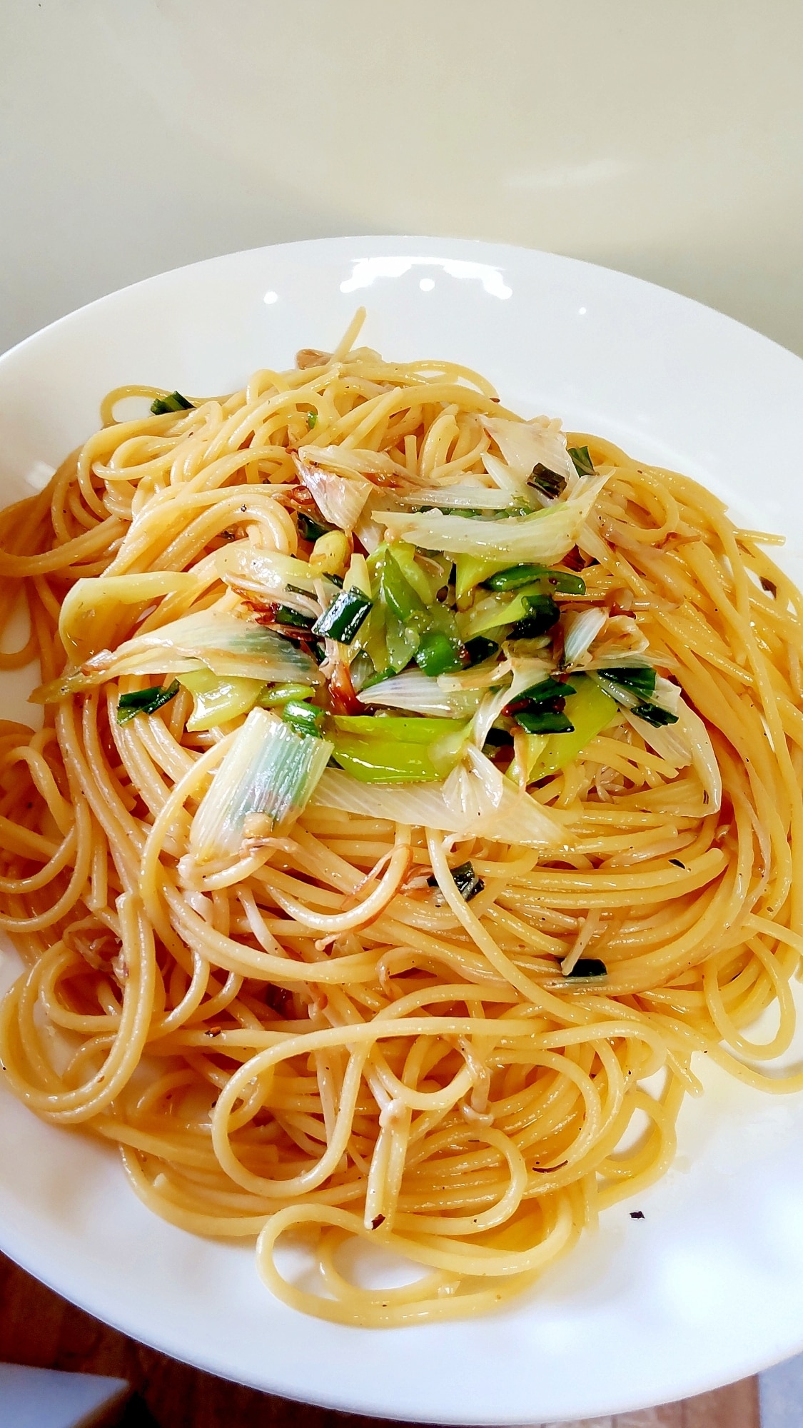 スパークリングに合う】長ネギのペペロンチーノ レシピ・作り方 by