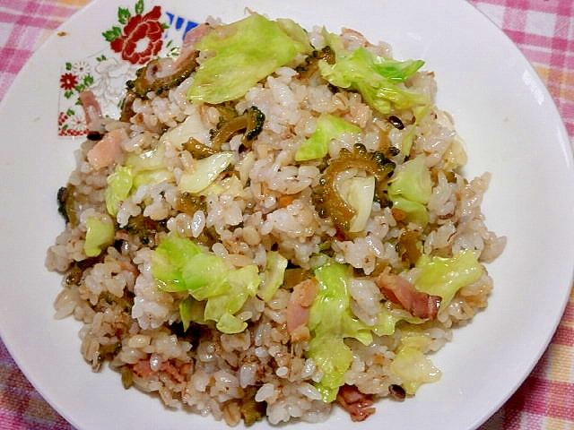 ゴーヤの佃煮で！ゴーヤチャーハン