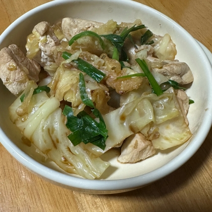 しっとり鶏むね肉の野菜炒め