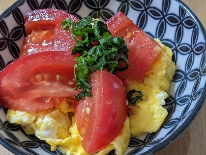 大葉香る☆トマトと卵のサラダ