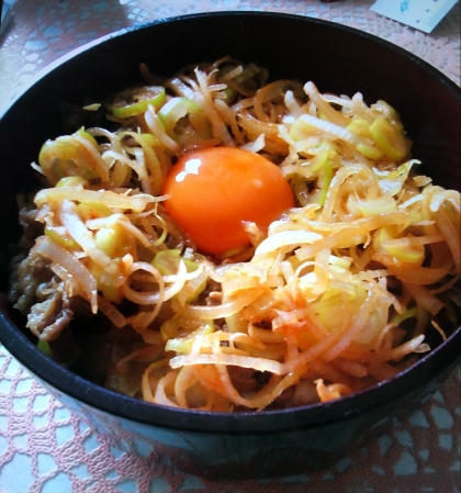 圧力鍋で汁だくネギ牛丼⭐️