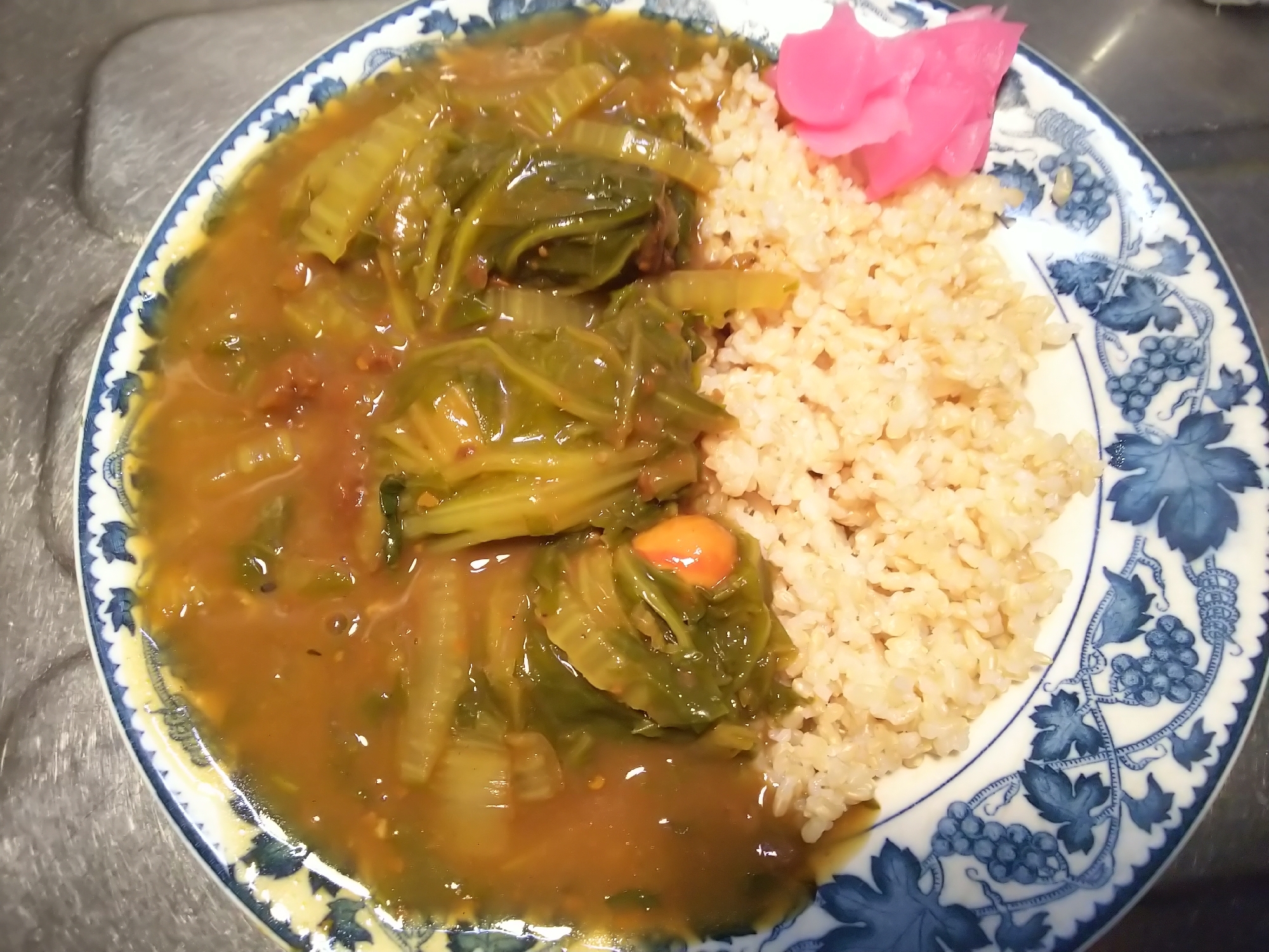 ウィンナーとチーズinロール白菜 カレーライス