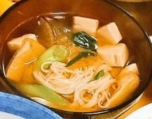 豆腐と野菜の簡単にゅうめん