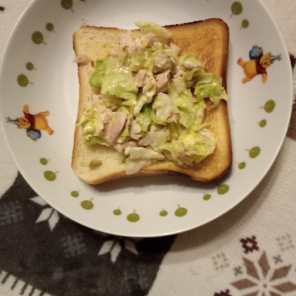 ５分！？+ツナ❤コールスローの具でホットサンド♪