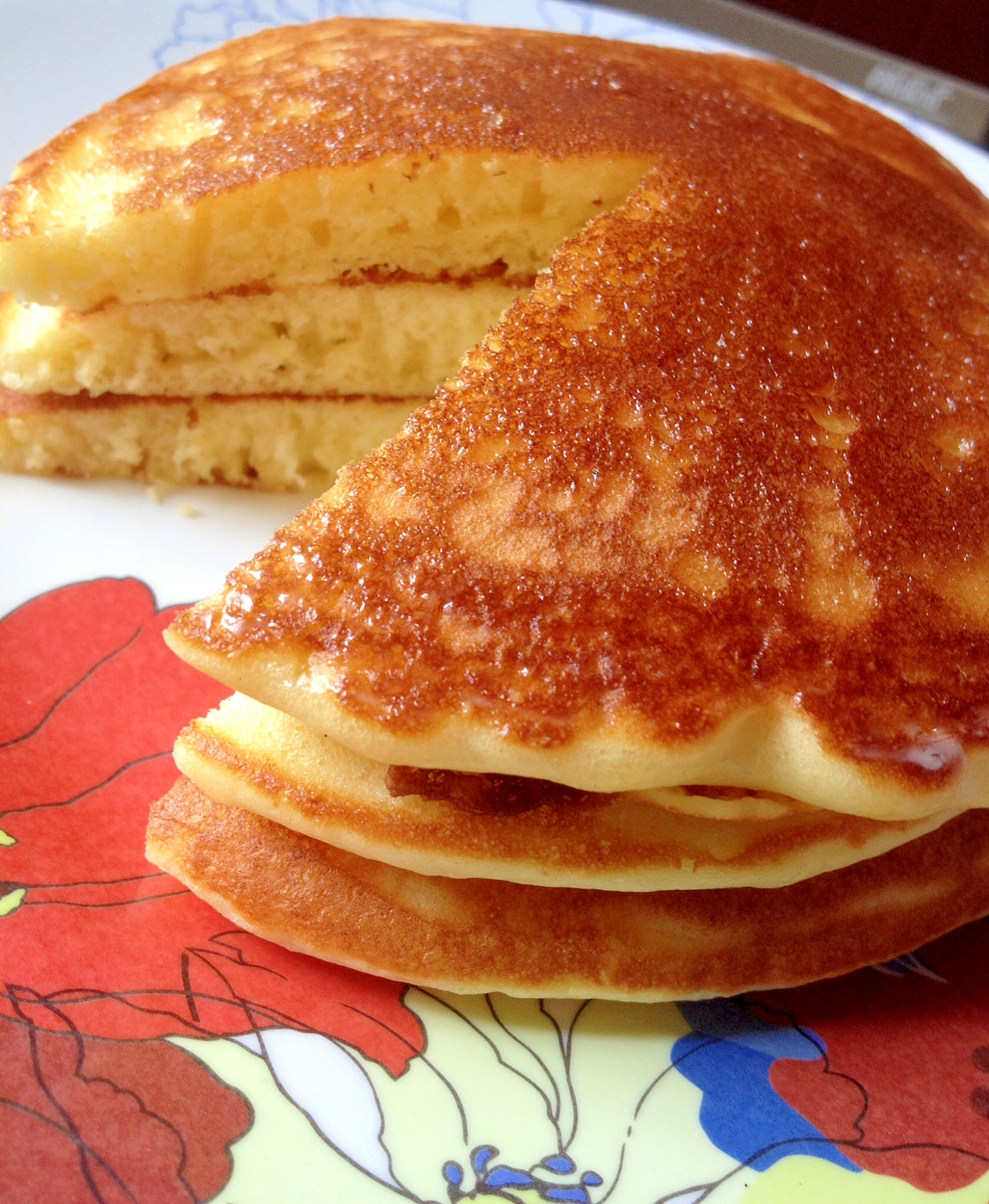 ミックスなしでふわふわ☆簡単ホットケーキ