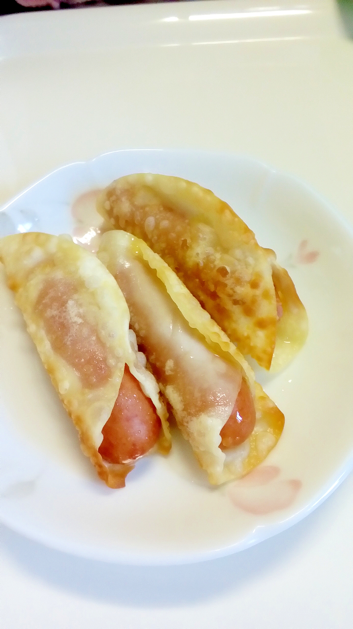 餃子の皮のウインナー巻き レシピ 作り方 By テンテントッキーズ 楽天レシピ