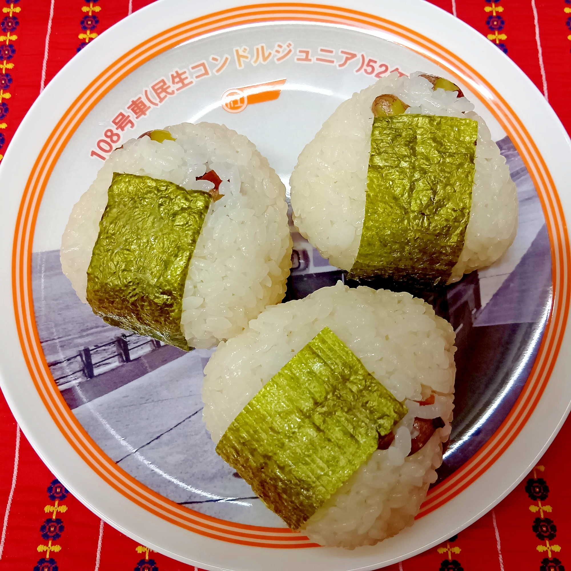 銀杏ご飯のおにぎり