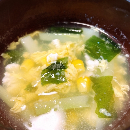 茎も使おう ブロッコリー食べきり簡単卵スープ