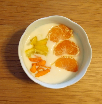柑橘三昧☆みかん＆レモン＆柚子のヨーグルト♪