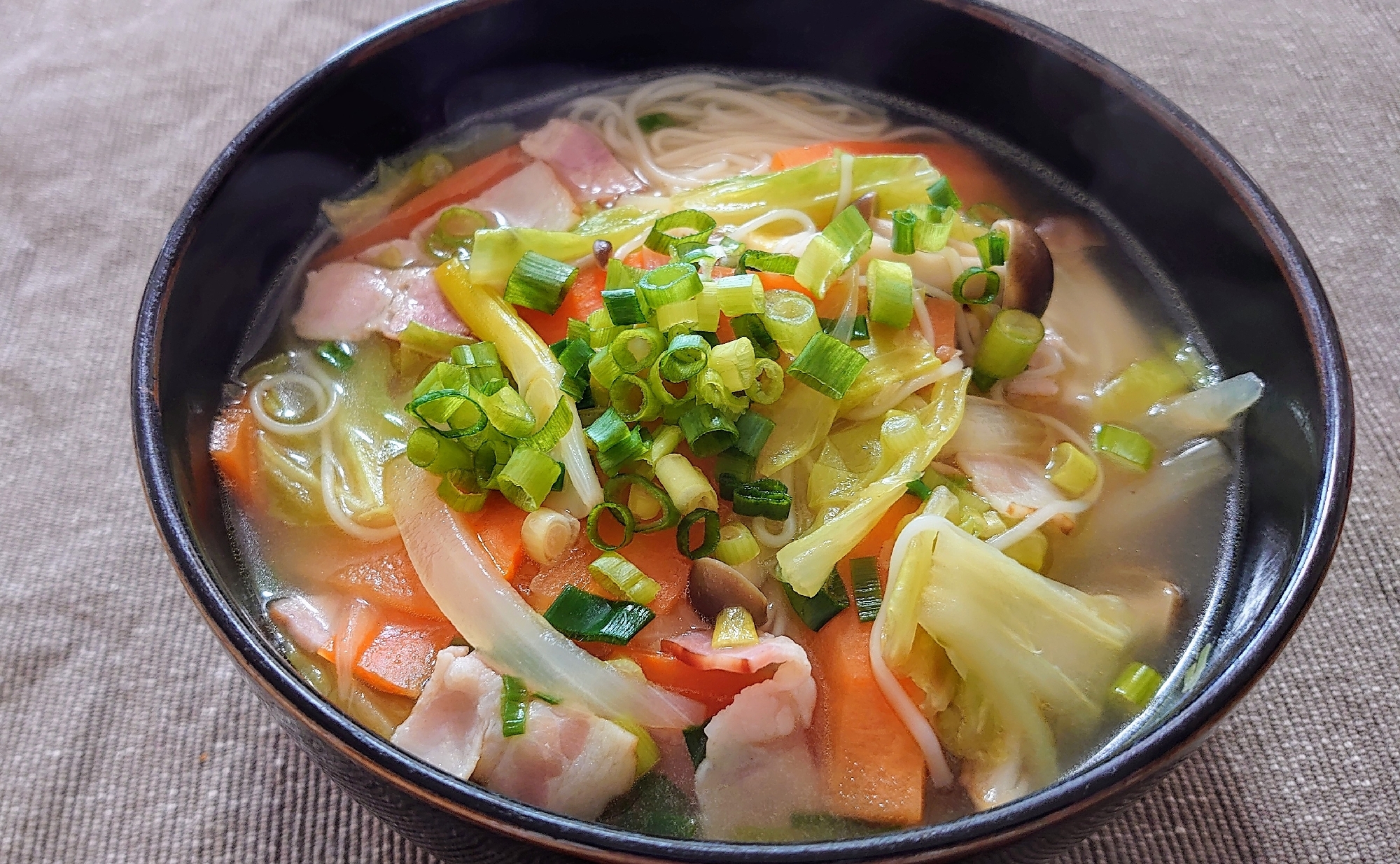 あったか！　野菜煮込み煮麺