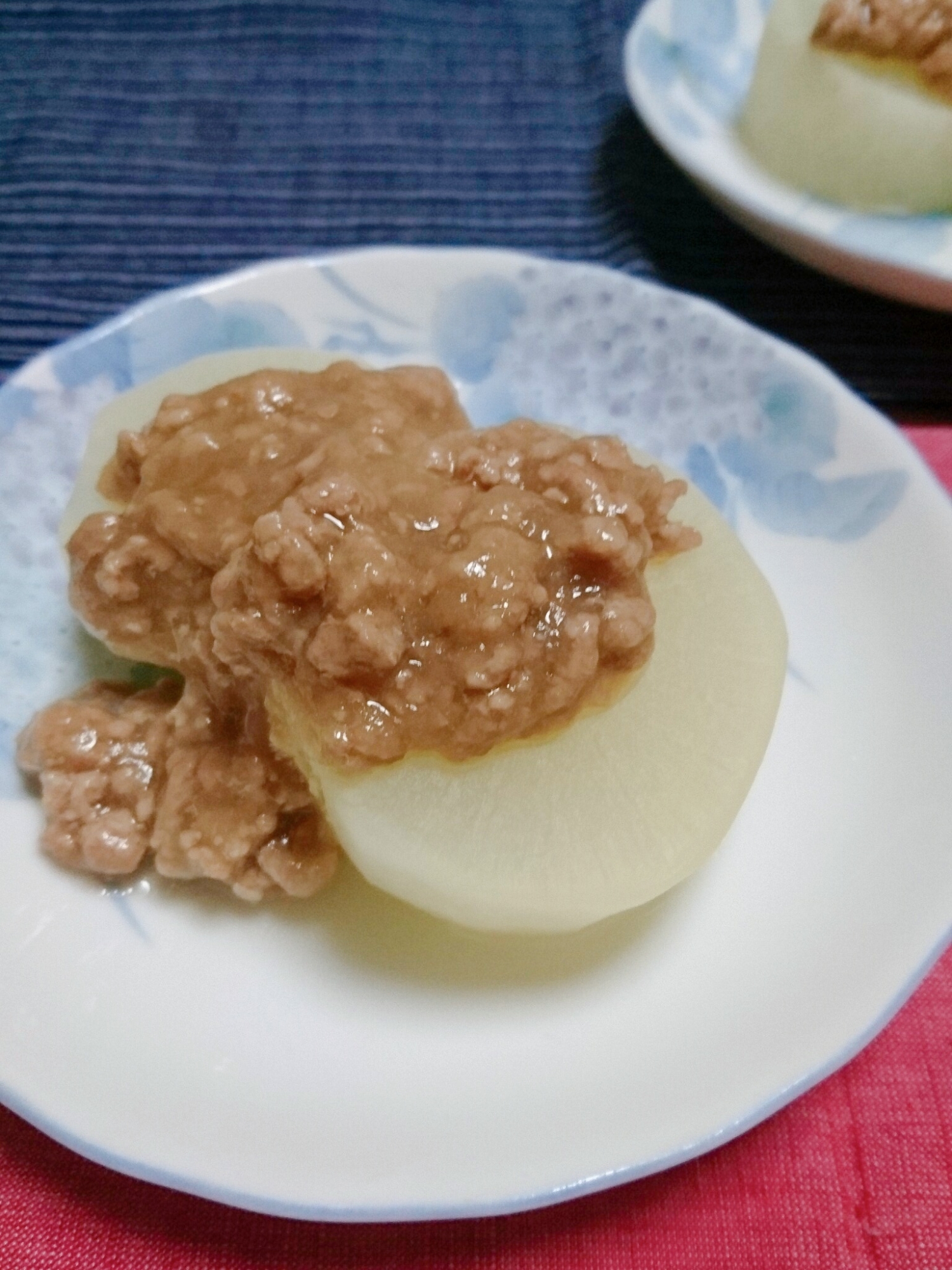 ふろふき大根の鶏そぼろ乗せ