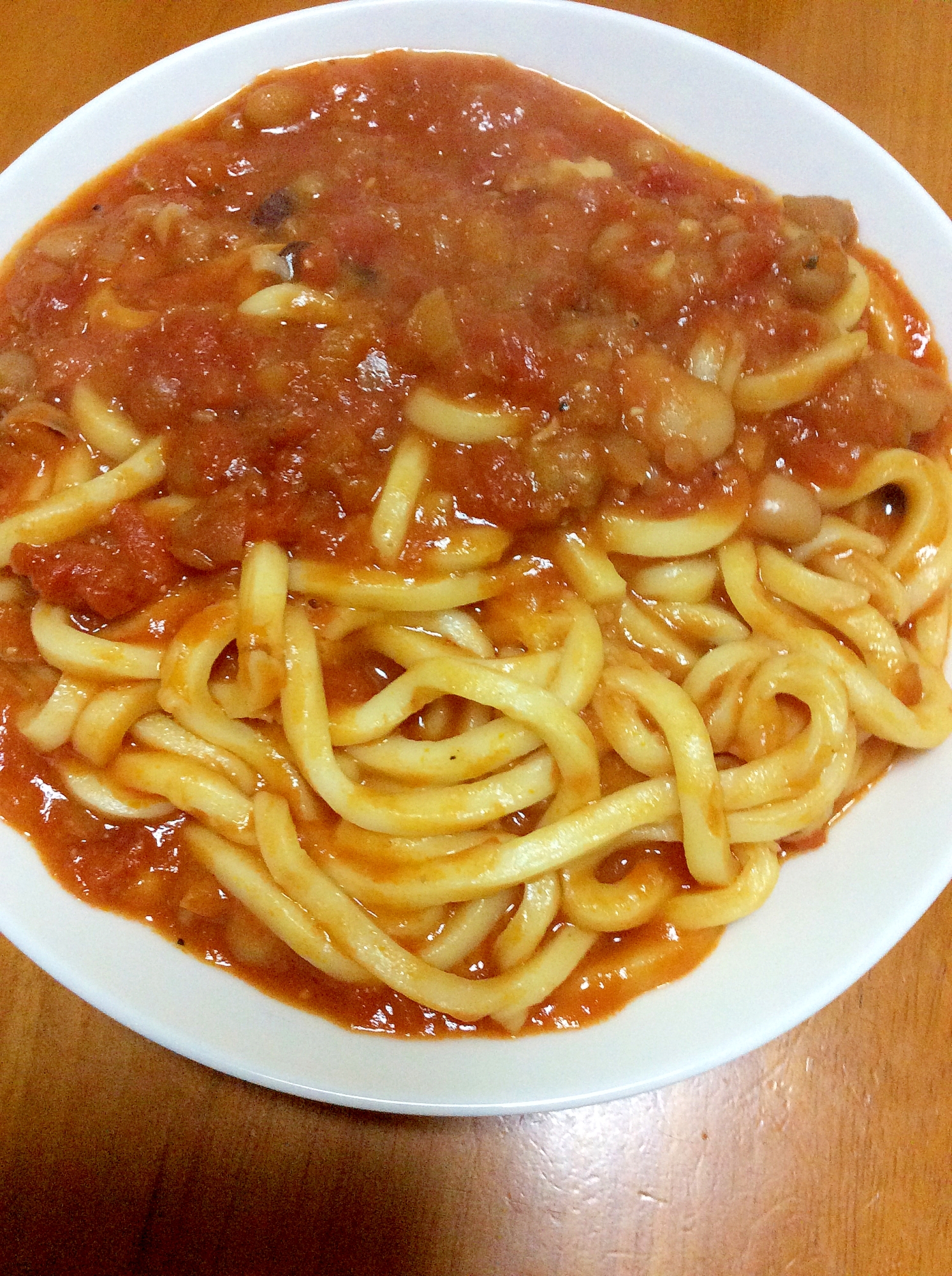 リブフィンガー煮込みでうどん