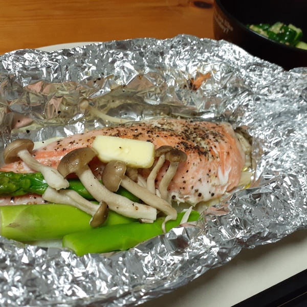 フライパンで簡単 鮭のホイル焼き レシピ 作り方 By アラレぽ 育児奮闘中お母ぁの簡単飯 楽天レシピ フライパンで簡単 鮭のホイル焼き レシピ 作り方 By アラレぽ 育児奮闘中お母ぁの簡単飯 楽天レシピ