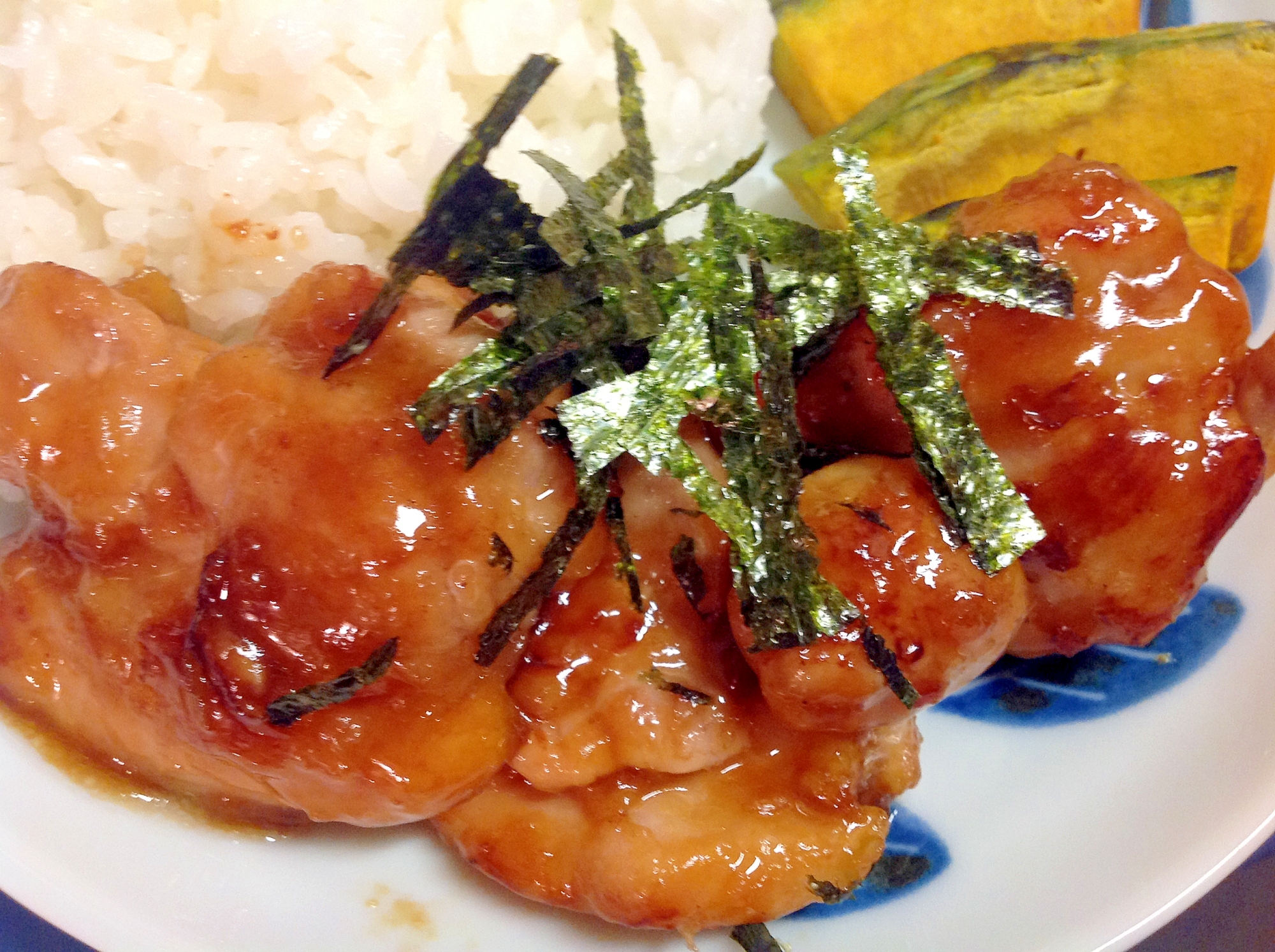 皮なしモモ肉で照り焼きチキン